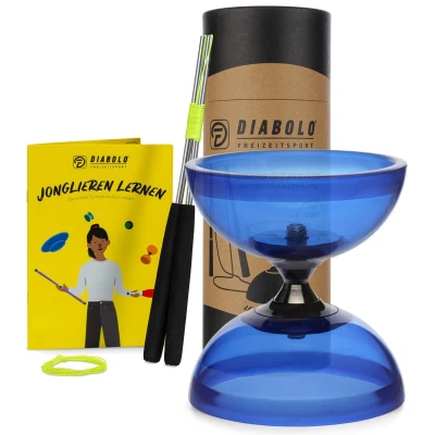 Abbildung von Diabolo Freizeitsport Spiel, Set Pro Clear mit Kugellager (blau)