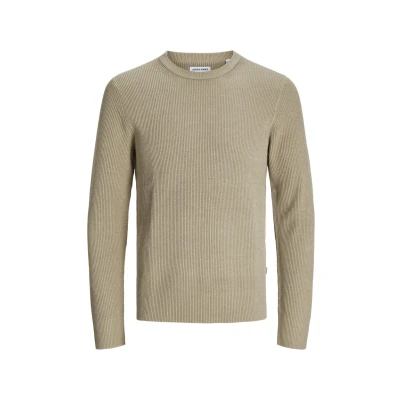 Abbildung von Jack &amp; Jones Premium Jjeperfect CREW NECK Strickpullover, Herren, Größe: Small, Crockery