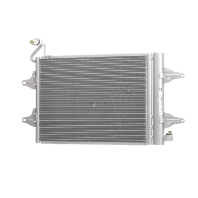 Abbildung von NISSENS 94628 Klimakondensator mit Trockner Aluminium 510 R 134a SKODA: Roomster, Fabia 2 Schrägheck, 1 Combi, VOLKSWAGEN: Polo IV Schrägheck
