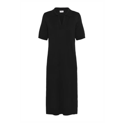 Abbildung von Kaffe Lizza POLO Strickkleid, Damen, Größe: 40, Black deep