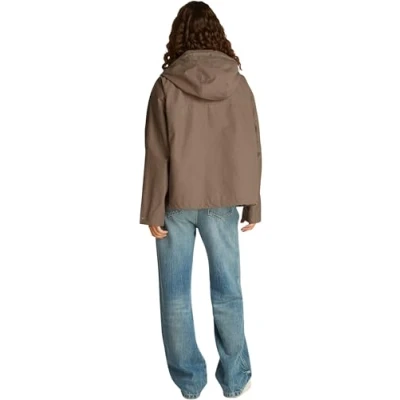 Abbildung von Tommy Hilfiger Short Übergangsjacke, Damen, Größe: 34, Tundra brown