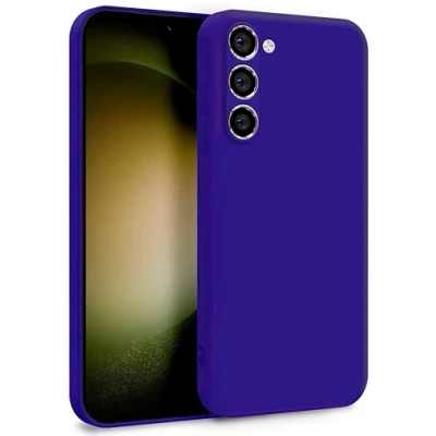 Abbildung von MyGadget Hülle für Samsung Galaxy S23 Plus Zweilagige Handyhülle mit Kameraschutz Cover Innenfutter &amp; Silikon außen Dunkel Lila