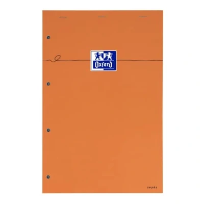 Abbildung von Oxford Collegeblock, kariert, große französische Lineatur, 160 Seiten, A4, Orange, 5 Stück