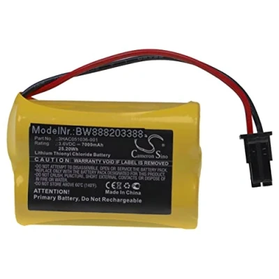 Abbildung von vhbw Batterie Ersatz für ABB 3HAC051036 001 REV02 PLC Programmable Logic Controller (7000mAh, 3,6V, Li SOCl2)