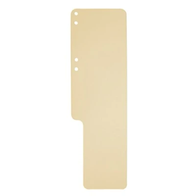 Abbildung von Exacompta 13722B 100er Pack Premium Aktenschwänze Exaflex aus Recycling Karton mit Seitenfalz genutet und gelocht, ideal für Kanzlei Hängehefter Büro Anwälte, chamois