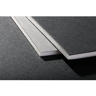 Abbildung von Clairefontaine 93625C Packung (mit 10 Schaumkartons, DIN A1, 59 x 84 cm, 5 mm, ideal für Modellieren und Dekorationsarbeiten, leicht einfach zu bearbeiten, chlorfrei) 10er Pack grau / schwarz