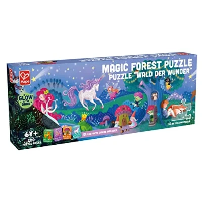 Abbildung von Hape Puzzle Wald der Wunder, 200 Puzzleteile, leuchtet im Dunkeln