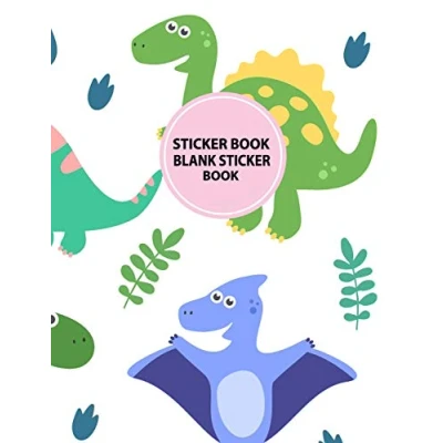 Abbildung von Sticker Book: Blank Dinosaur Themed 100 Pages for Kids