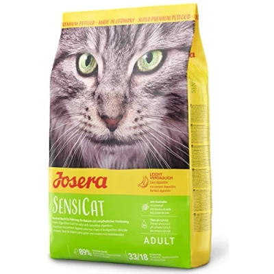 Abbildung von JOSERA SensiCat (1 x 400 g) Adult Premium Trockenfutter für ausgewachsene empfindliche Katzen Geflügel &amp; Reis extra verträgliche Rezeptur weizenfrei Katzenfutter 1er Pack