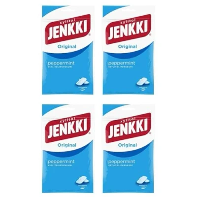 Abbildung von Cloetta Jenkki Xylitol Peppermint Kaugummi 1 Pack of 100g