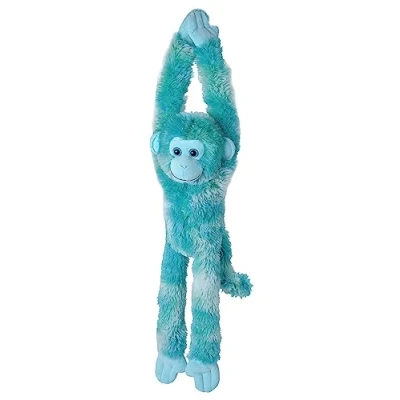 Abbildung von WILD REPUBLIC Hanging Monkey Vibes Blau, Hängender AFFE, Kuscheltier AFFE als Geschenk für Kinder, Ökologisches aus Plüsch, Füllung recycelten Wasserflaschen, 56 cm