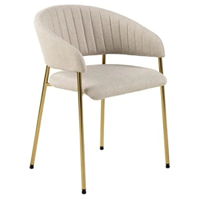 Abbildung von ACTONA GROUP Armlehnstuhl (2er Set) in Beige, gold 54,5x77,5x54 (BxHxT)
