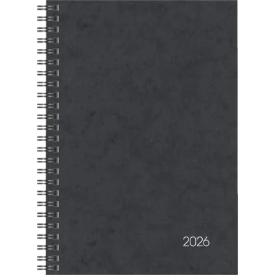 Abbildung von Brunnen Buchkalender 796 A5 1 Woche/2 Seiten Karton Einband schwarz 20