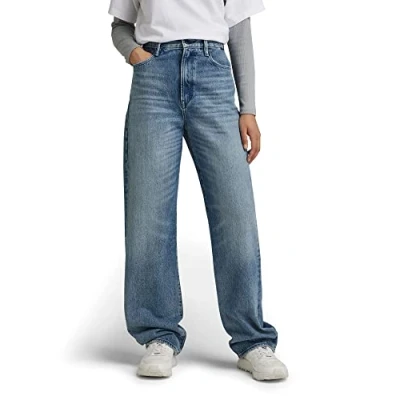 Abbildung von G STAR RAW Damen Tedie Ultra High Straight Jeans, Blau (sun faded air force blue D21196 C967 C947), 26W / 30L