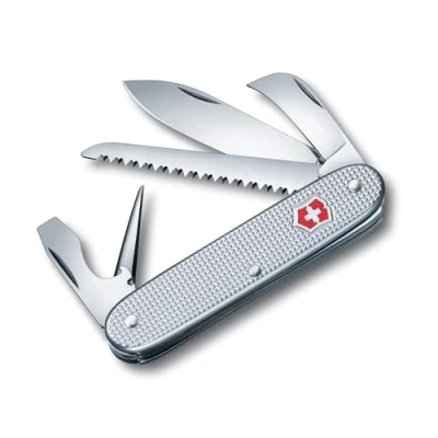 Abbildung von Victorinox Swiss Army 7 Alox, Schweizer Taschenmesser, Multitool, Knife mit Funktionen, Holzsäge, Stech Bohrahle