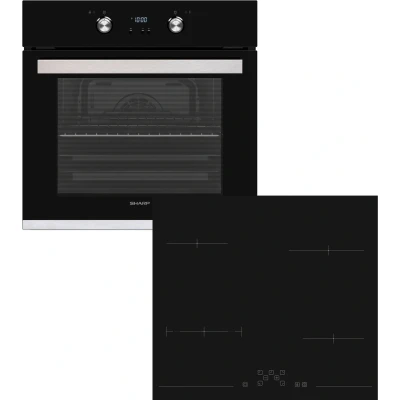Abbildung von Sharp Backofen Set &quot;Pyro Extraset Graphit&quot;, Pyro Graphit, Pyrolyse Selbstreinigung