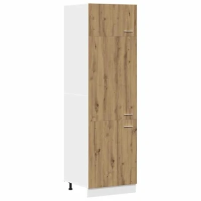 Abbildung von vidaXL Kühlumbauschrank Artisan Eiche 60x57x207 cm Holzwerkstoff