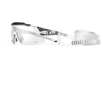 Abbildung von Tifosi Aethon Crystal Smoke/White/Fototec Light Night Lens, Med XL