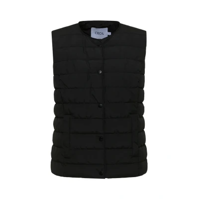 Abbildung von CECIL Damen 2200567 Weste zum Unterziehen, Black, XS