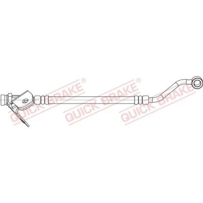 Abbildung von QUICK BRAKE 58.015X Bremsschläuche 186 M10x1 HYUNDAI: i20 I Schrägheck