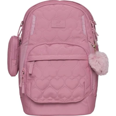 Abbildung von Beckmann, Schulrucksack Sport Air Padded Heart Rose, weiterführende Schule Unterstufe Mittelstufe, 30L, Pink