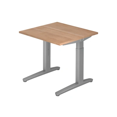 Abbildung von Hammerbacher Schreibtisch XB08 Nussbaum/Silber
