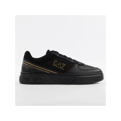 Abbildung von EA7 Emporio Armani Summer Court Sneaker low, Damen, Größe: 46 2/3, Triple black/gold Schuhe