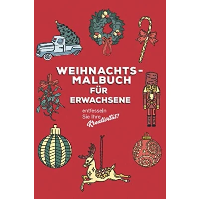 Abbildung von Weihnachts Malbuch für Erwachsene: 35 Seiten mit schönen hochwertigen Bildern zum Ausmalen. Weihnachtsmalbuch Erwachsene und begabte Kinder. ... Weihnachtsgeschenk Männer Frauen.