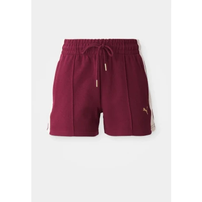 Abbildung von Puma T7 Pintuck Shorts Frauen Für Damen Mit Plain Ruby Shimmer Größe: L