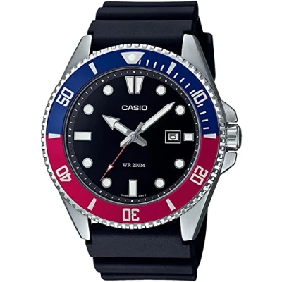 Abbildung von Casio Uhr, Herren, Größe: One Size, Blue/red