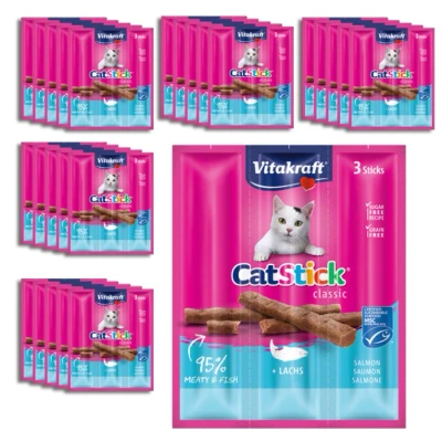 Abbildung von Vitakraft Cat Stick Classic Lachs 20x3x 6G
