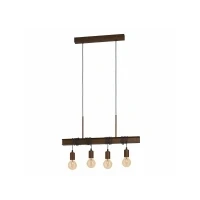Abbildung von Eglo 43523 Hängeleuchte TOWNSHEND 4 antik braun E27 4X40W L:70cm B:14cm H:110cm dimmbar
