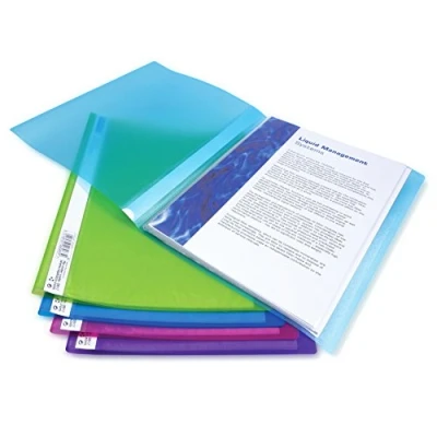 Abbildung von Rapesco 0915 flexibles 10 Hüllen Sichtbuch, A4, Sortierte Farben, Stück