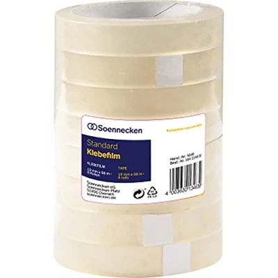 Abbildung von Soennecken Klebefilm 5848 19mmx66m transparent 8 Stück