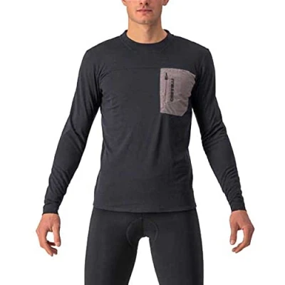 Abbildung von CASTELLI 4522506 085 UNLTD MERINO LS Sweatshirt Herren LIGHT BLACK/NICKEL GRAY Größe S