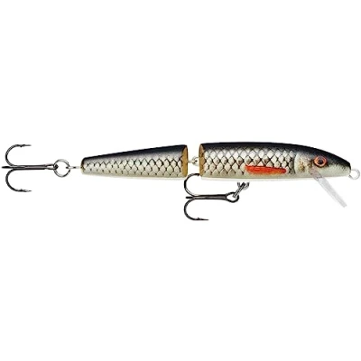 Abbildung von Rapala Angelköder Jointed Angelmaterial mit Balsa Konstruktion Köder weich schwimmend Schwimmtiefe 1,2 2,4 m Größe 11 cm/9 g hergestellt in Estland Live Roach