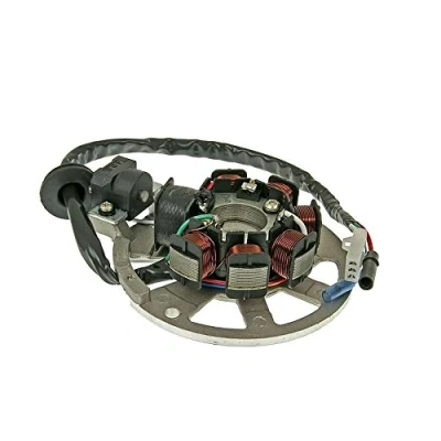 Abbildung von VANEZ Lichtmaschine/Stator Version 1 kompatibel für CPI Keeway ATU Explorer Race GT 50 Spin GE China 2 Takt