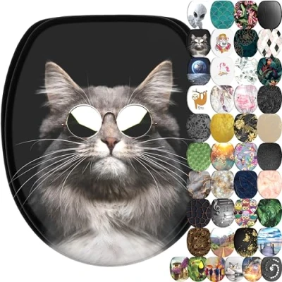 Abbildung von Sanilo WC Sitz Cool Cat, mit Absenkautomatik, BxL: 37,7 x 42,0 47,0 cm