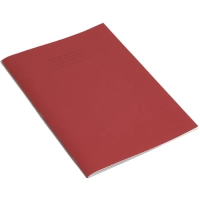 Abbildung von Rhino Übungsbuch, A4, 12 mm, liniert, 32 Seiten, Rot, 10 Stück