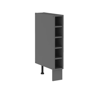 Abbildung von Küchen Preisbombe Unterschrank Regal 15 cm Anthrazit Küche NESSA, SCANDI, AVA AR, OLD STYLE, LUNA