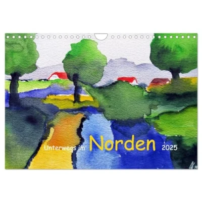 Abbildung von Unterwegs im Norden 2025 (Wandkalender DIN A4 quer), CALVENDO Monatskalender