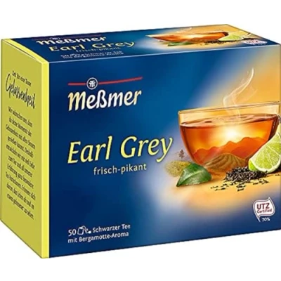 Abbildung von Meßmer Earl Grey 50 Teebeutel Vegan Glutenfrei Laktosefrei