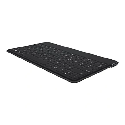 Abbildung von Logitech Keys to Go Kabellose Tablet Tastatur, Bluetooth, iOS Sondertasten, Ultraleicht &amp; Geräuschlos, 3 Monate Akkulaufzeit, Fürs und Smartphone, Skandinavisches Layout Schwarz