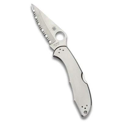 Abbildung von Spyderco Delica 4, Stainless Steel Handle, Serrated