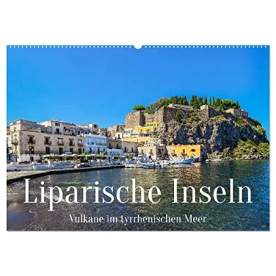 Abbildung von Liparische Inseln Vulkane im Tyrrhenischen Meer (Wandkalender 2025 DIN A2 quer), CALVENDO Monatskalender