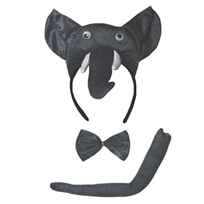 Abbildung von Petitebelle Niedlich Tier Stirnband 3 Stück Kostüm Kombiniert (Elefant, Einheitsgröße)