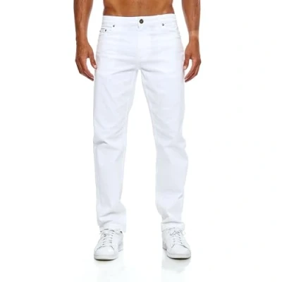 Abbildung von JEEL Herren Jeans Regular Fit Straight Cut Stretch Hose Basic Washed 08 Weiß 36W / 36L