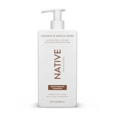 Abbildung von Native Shampoo for Men &amp; Women Silicone Sulfate Free Coconut Vanilla Scent Hydrating Give Dry Hair a Soft, Healthy Shine (16.5 Fl Oz)