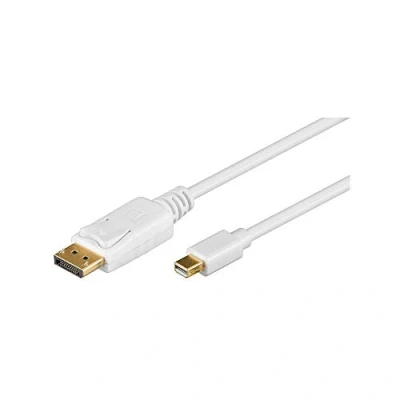 Abbildung von Goobay 1m Mini DisplayPort/DisplayPort Adapterkabel [MAC oder PC, vergoldete Kontakte, mit Verriegelung]
