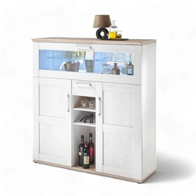 Abbildung von HBZ Barschrank &quot;Romance&quot;, (1 St.), im Landhausstil, Highboard mit Bar